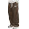 Mens Corduroy Casual Pants Loose Fit Elastic Waist Baggy Streetwear Trousers 2
