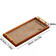 Solid Wood Bohemian Serving Tray Rustic Decor With Gold Handles And Woven Bottom 173 3