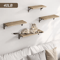 Natural Wood Wall Shelves Wall Mounted Decorative Storage For Home 0