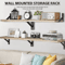 Natural Wood Wall Shelves Wall Mounted Decorative Storage For Home 5