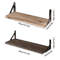 Natural Wood Wall Shelves Wall Mounted Decorative Storage For Home 9