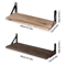Natural Wood Wall Shelves Wall Mounted Decorative Storage For Home 9