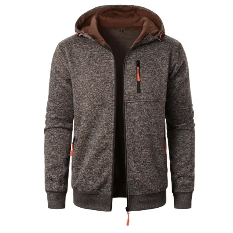 Mens Oversized Zip Up Hoodie Jacket Winter Warm Streetwear Hooded Sweatshirt Coat 0