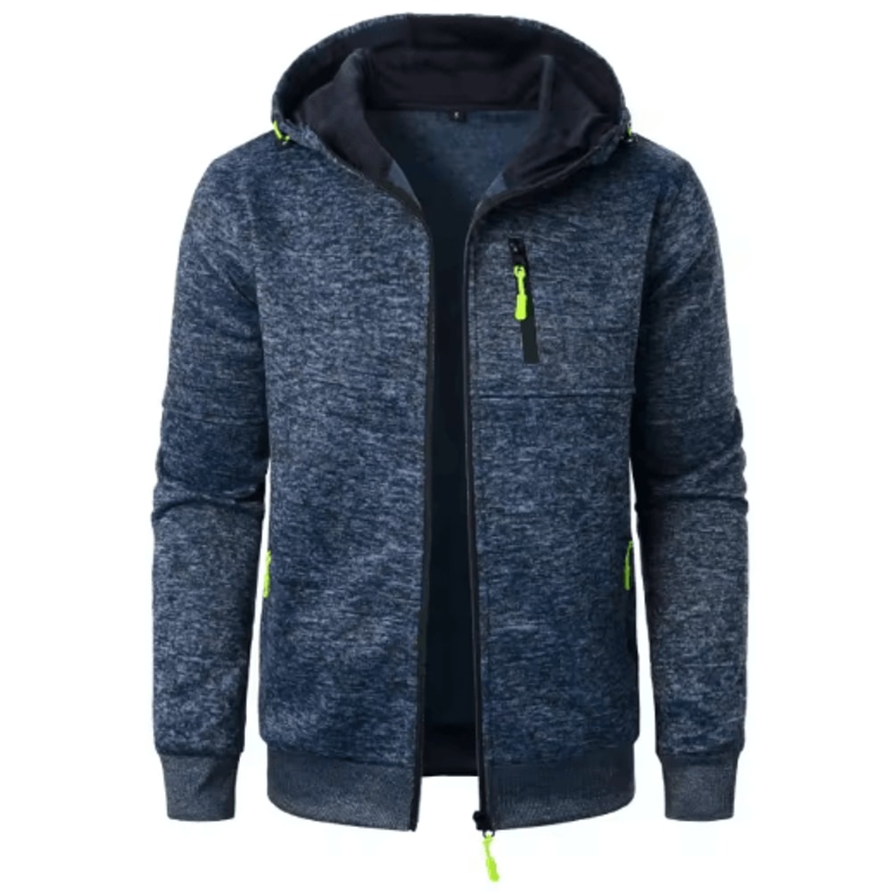 Mens Oversized Zip Up Hoodie Jacket Winter Warm Streetwear Hooded Sweatshirt Coat 3