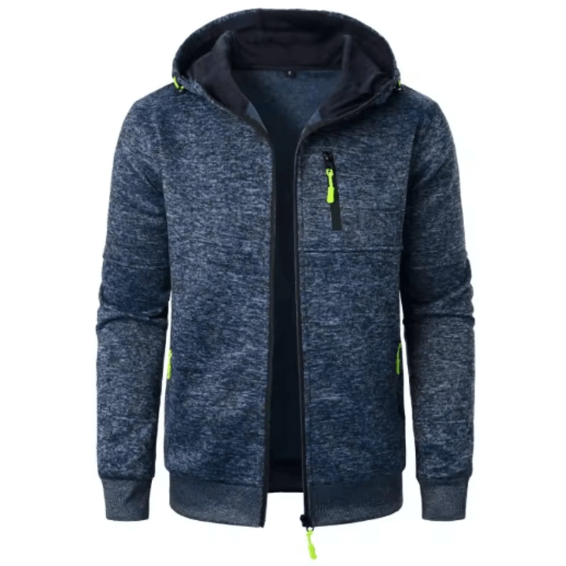 Mens Oversized Zip Up Hoodie Jacket Winter Warm Streetwear Hooded Sweatshirt Coat 3