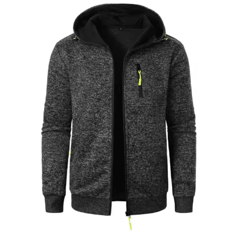 Mens Oversized Zip Up Hoodie Jacket Winter Warm Streetwear Hooded Sweatshirt Coat 5