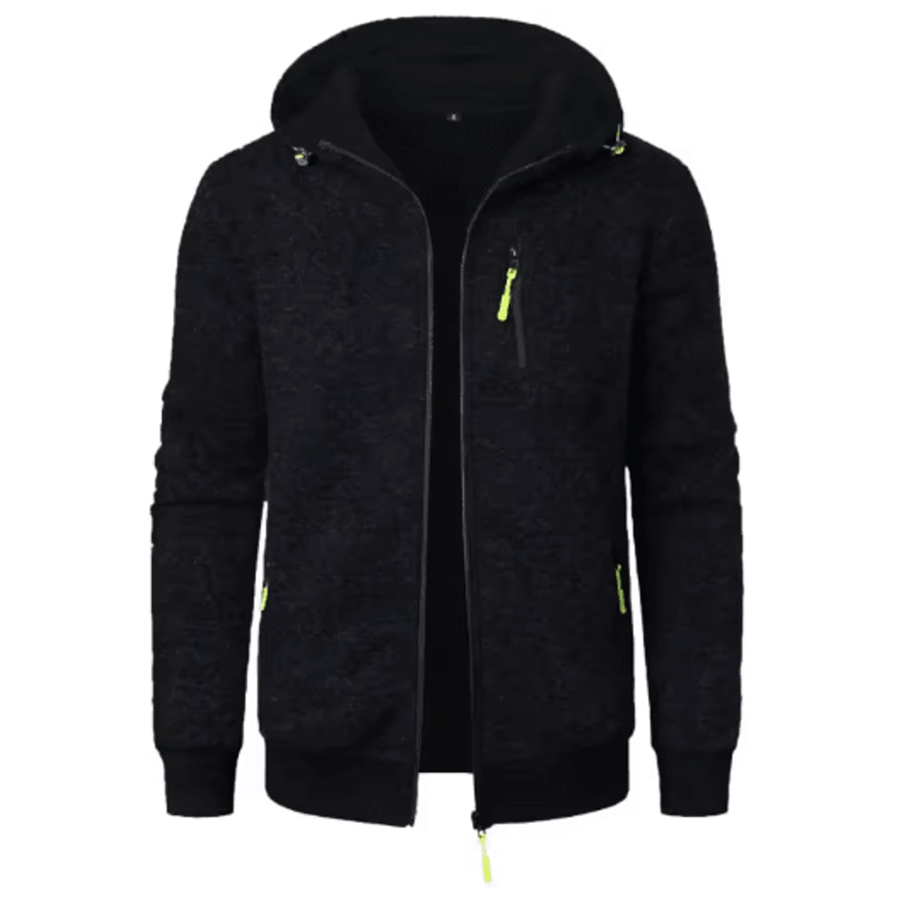 Mens Oversized Zip Up Hoodie Jacket Winter Warm Streetwear Hooded Sweatshirt Coat 7
