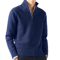 Mens Autumn Turtleneck Sweater Solid Color Knitted Pullover For Casual Daily Wear 9