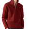 Mens Autumn Turtleneck Sweater Solid Color Knitted Pullover For Casual Daily Wear 3