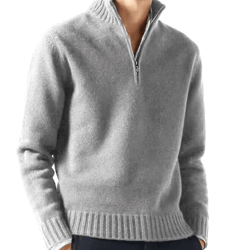 mens autumn turtleneck sweater solid color knitted pullover for casual daily wear