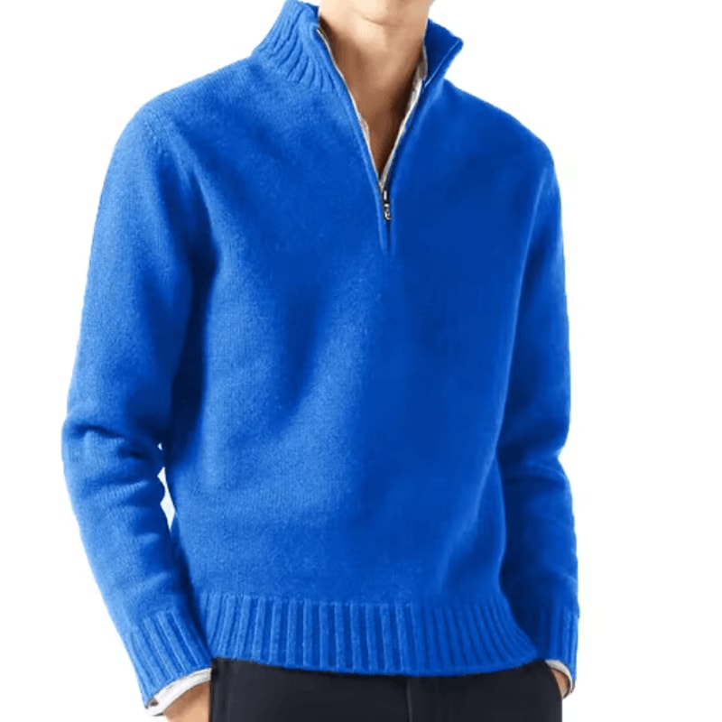 Mens Autumn Turtleneck Sweater Solid Color Knitted Pullover For Casual Daily Wear 4