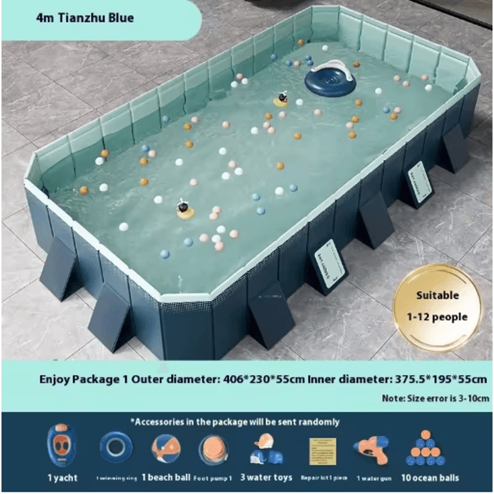 Inflatable Installation Free Swimming Pool Thickened Wear Resistant Foldable Bathtub 1