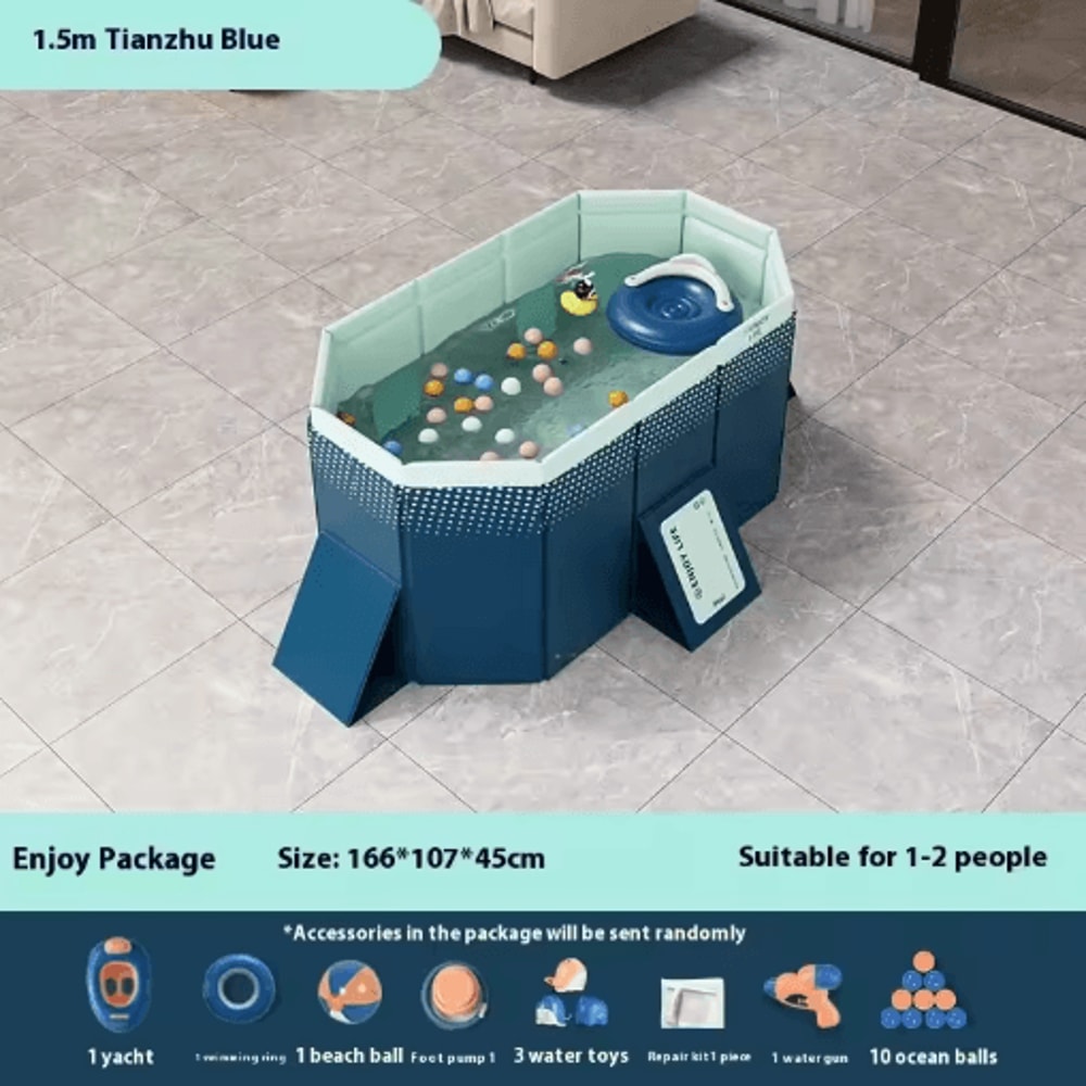 Inflatable Installation Free Swimming Pool Thickened Wear Resistant Foldable Bathtub 6