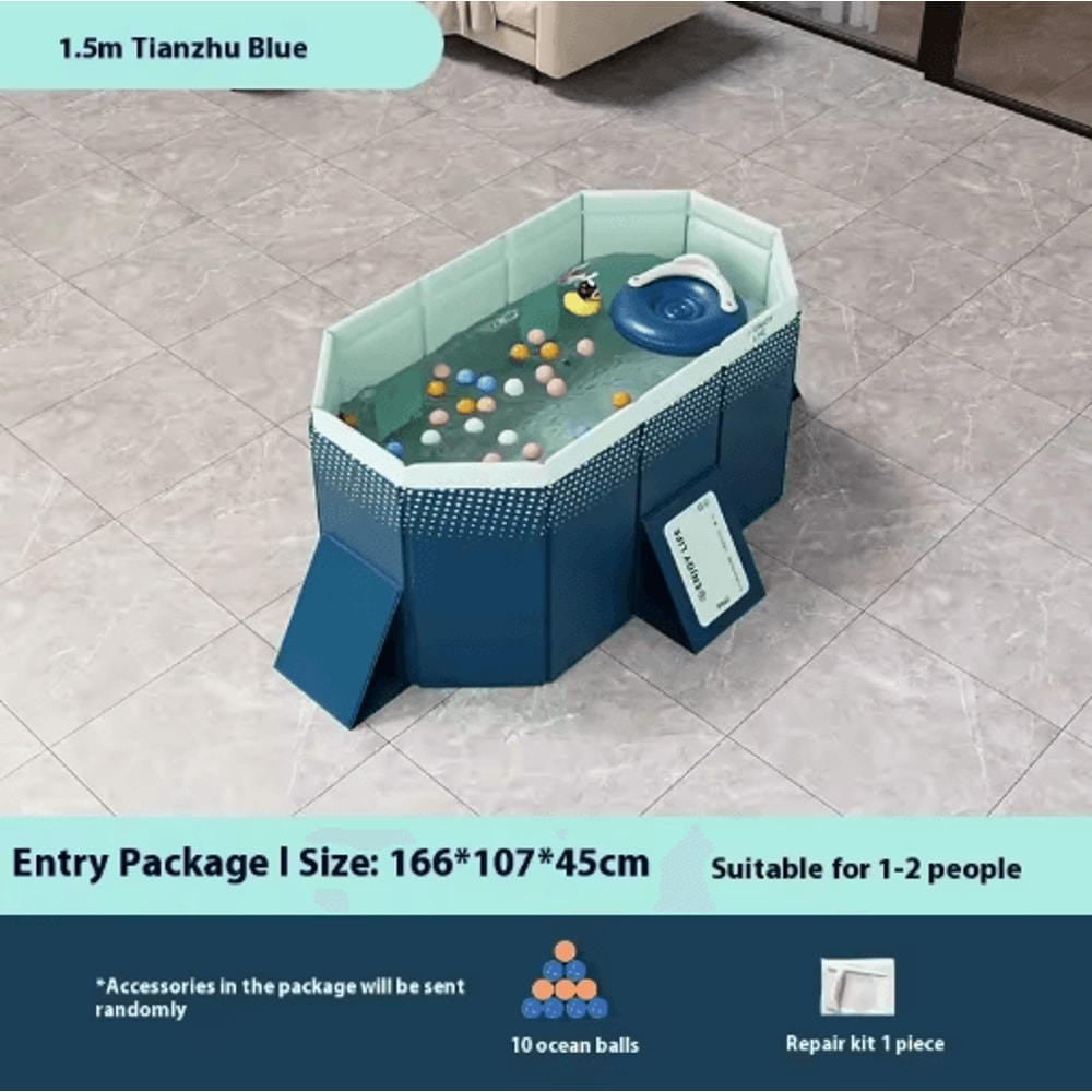 Inflatable Installation Free Swimming Pool Thickened Wear Resistant Foldable Bathtub 12