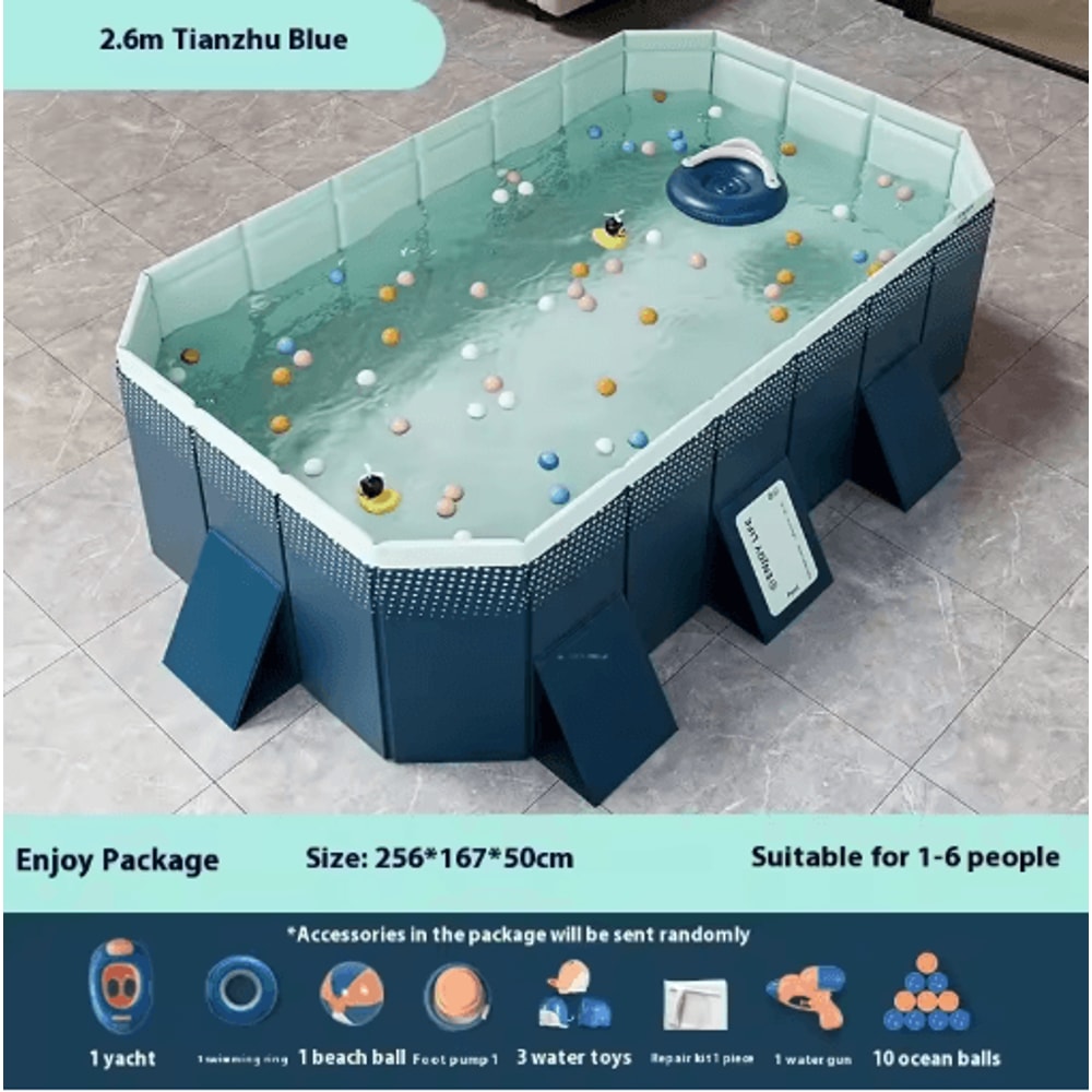 Inflatable Installation Free Swimming Pool Thickened Wear Resistant Foldable Bathtub 15