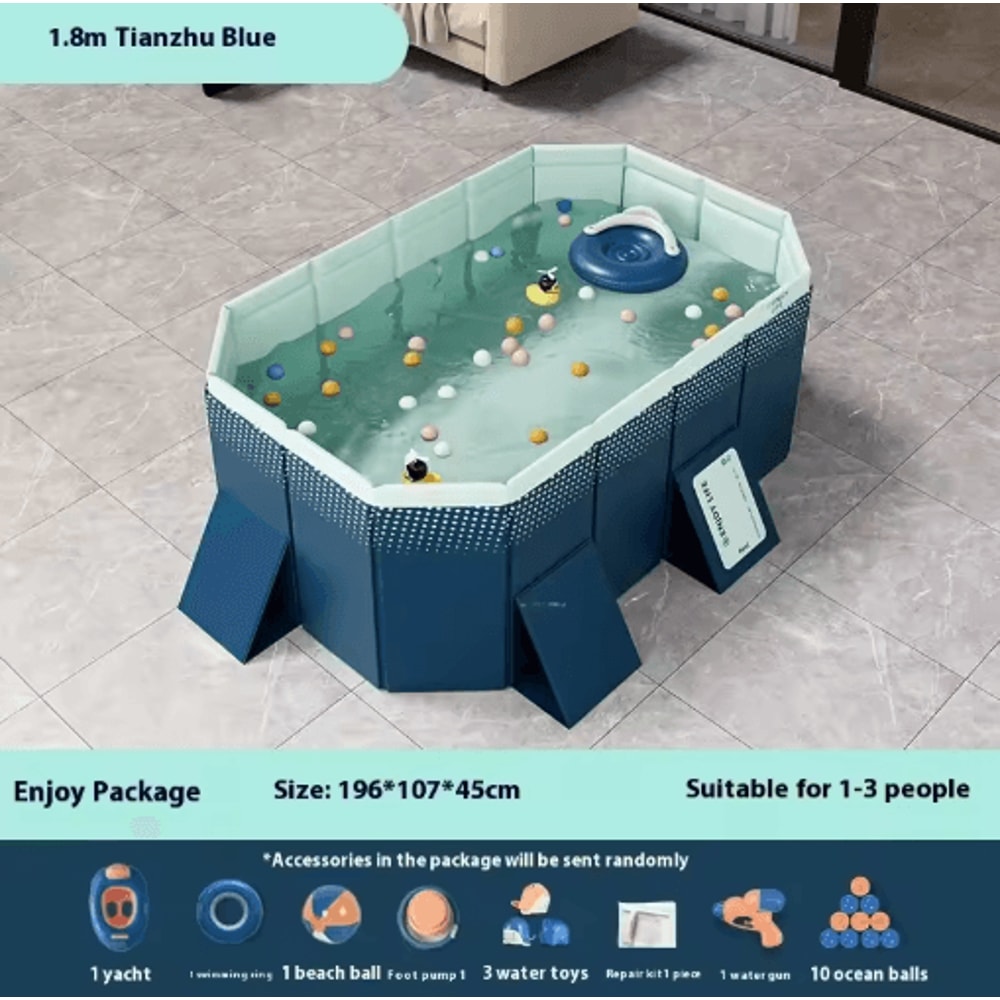 Inflatable Installation Free Swimming Pool Thickened Wear Resistant Foldable Bathtub 17