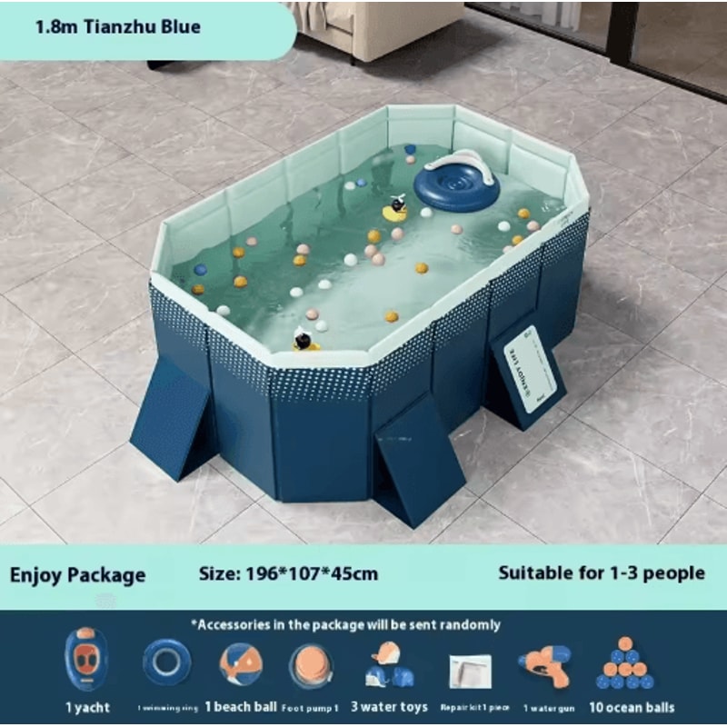 Inflatable Installation Free Swimming Pool Thickened Wear Resistant Foldable Bathtub 17
