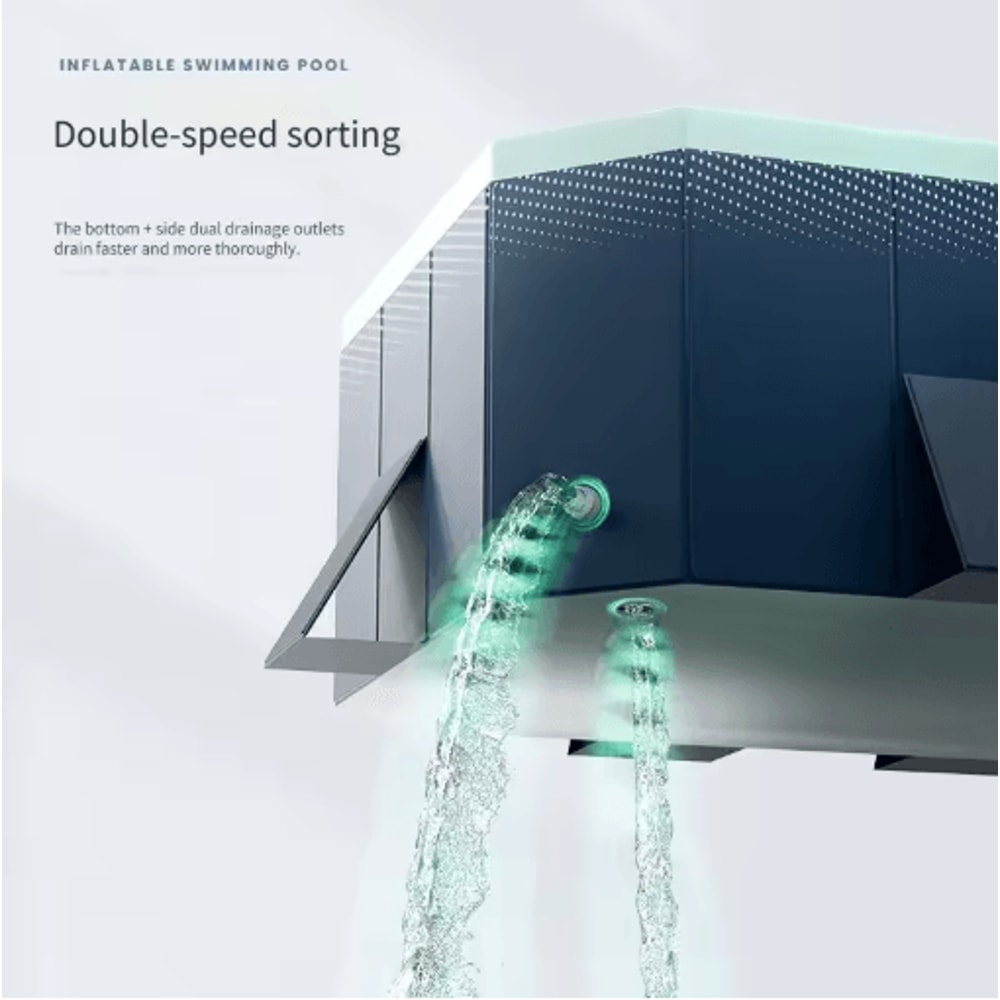 Inflatable Installation Free Swimming Pool Thickened Wear Resistant Foldable Bathtub 25