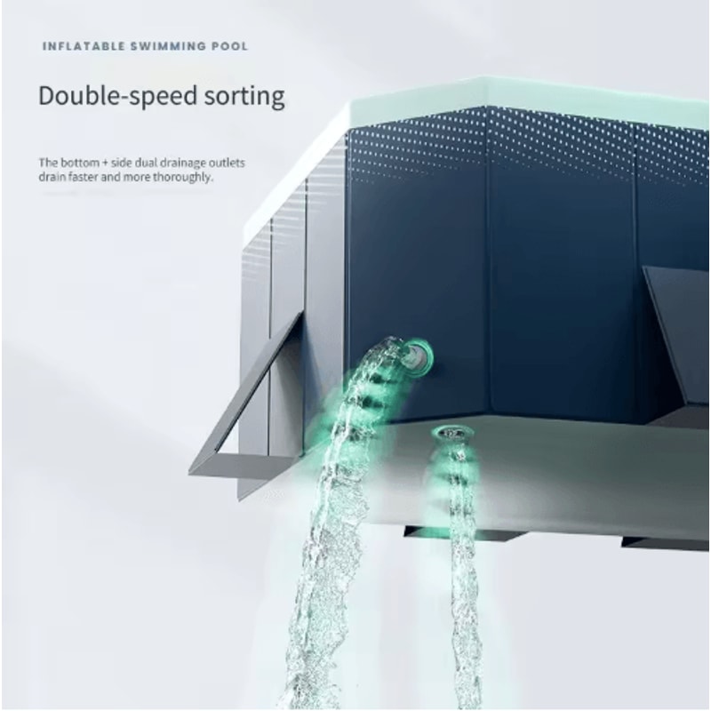 Inflatable Installation Free Swimming Pool Thickened Wear Resistant Foldable Bathtub 25