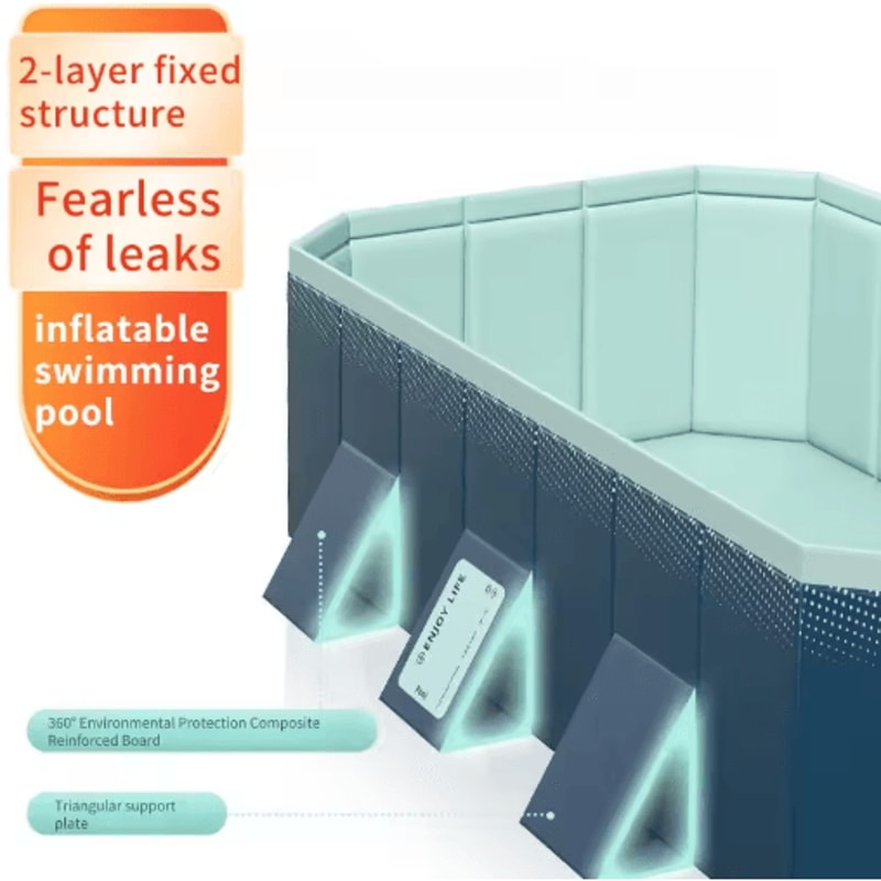 Inflatable Installation Free Swimming Pool Thickened Wear Resistant Foldable Bathtub 28