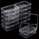28 Piece Clear Plastic Storage Box Set With Lids Multipurpose Organizer For Beads And Game Pieces 6