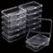 28 Piece Clear Plastic Storage Box Set With Lids Multipurpose Organizer For Beads And Game Pieces 6