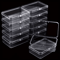 28 Piece Clear Plastic Storage Box Set With Lids Multipurpose Organizer For Beads And Game Pieces 6