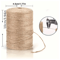 Heavy Duty Jute Rope 2mm Diameter 656ft Natural Twine For Crafts And Outdoor Use 5