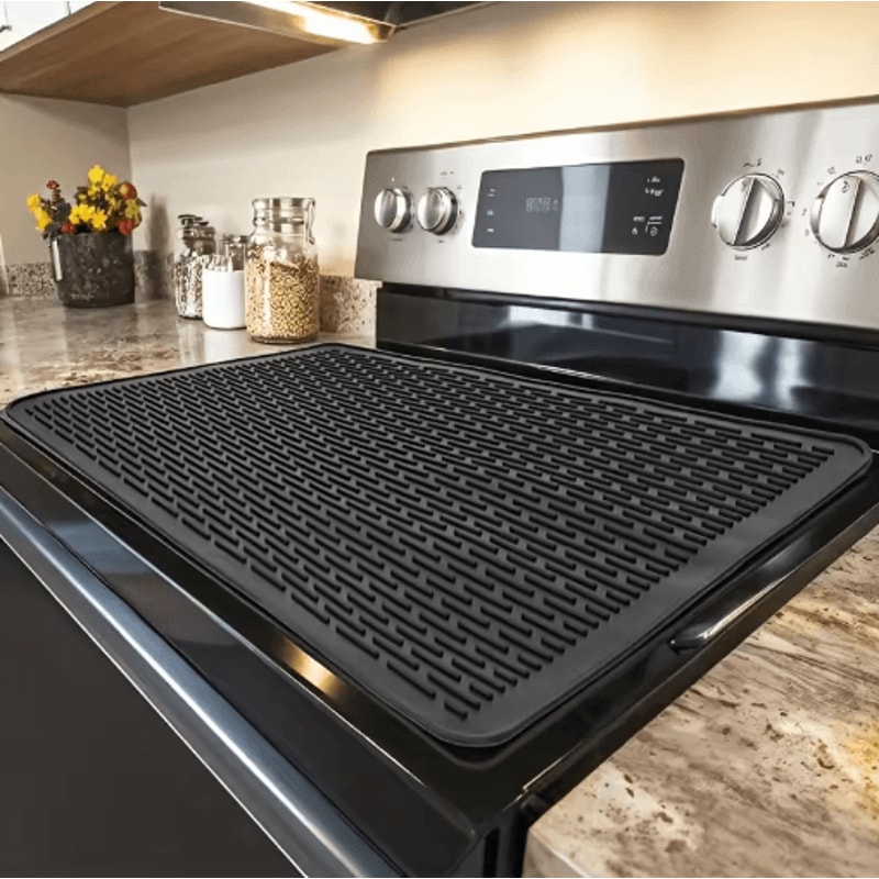 Silicone Stove Top Cover Mat Electric And Ceramic Stove Protector Dish Drying Mat 6