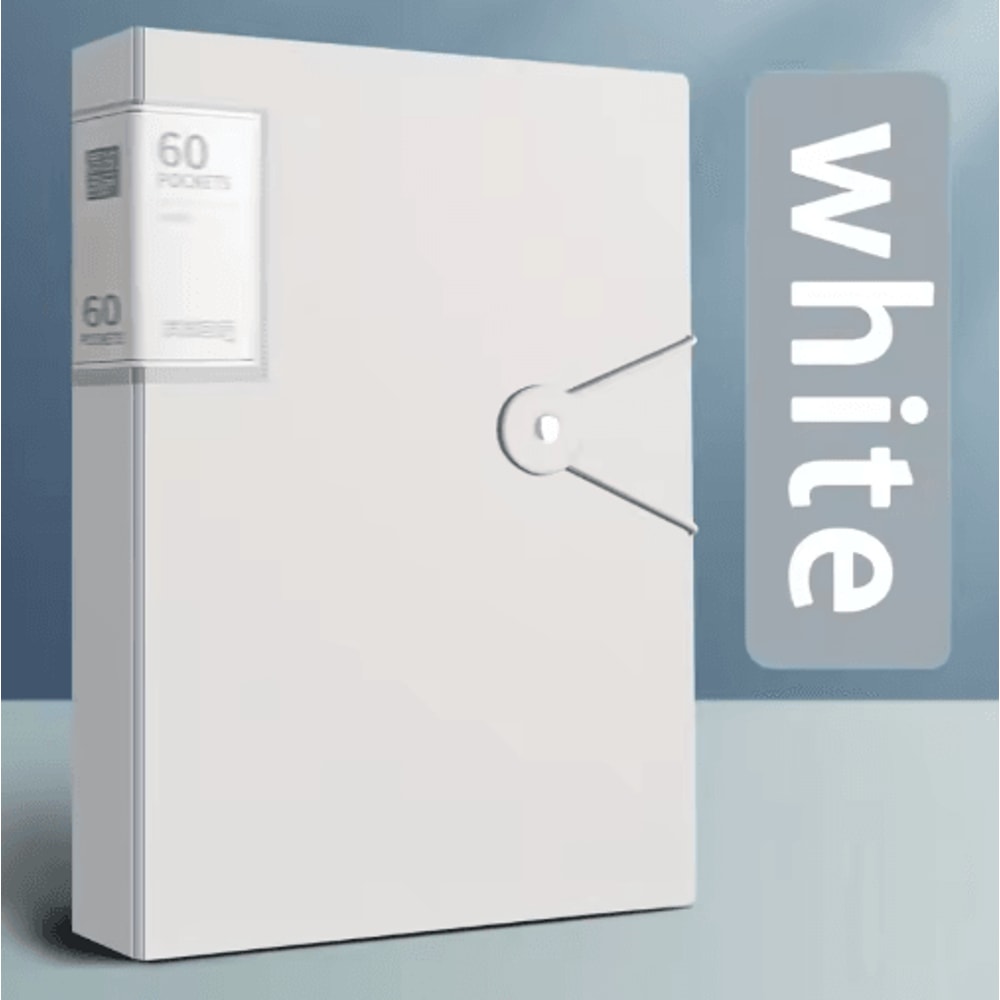 60Pocket A4 File Folder HighTransparency Waterproof Document Organizer 1