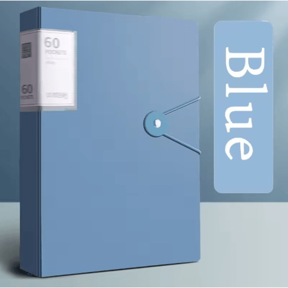 60Pocket A4 File Folder HighTransparency Waterproof Document Organizer 3