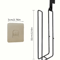 Self Adhesive Toilet Paper Holder Black Iron Wall Mount Tissue Rack With Towel Bar 5