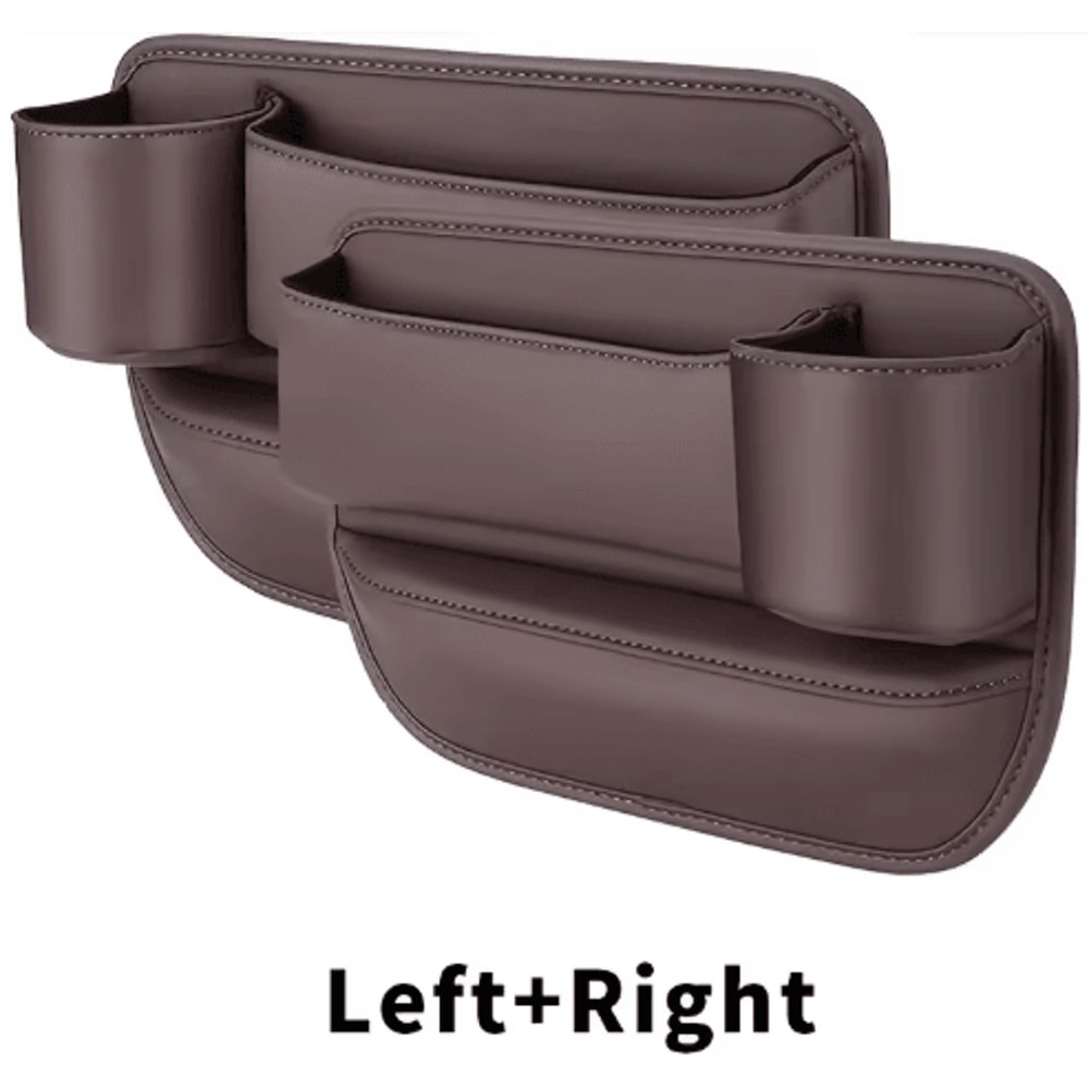 2 Piece Car Seat Gap Storage Box Multifunctional Seat Gap Organizer And Filler Pad 1