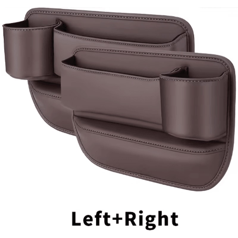 2 Piece Car Seat Gap Storage Box Multifunctional Seat Gap Organizer And Filler Pad 1