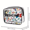 Medicine Themed PVC Cosmetic Bag Large Capacity Lightweight Travel Organizer 4