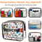 Medicine Themed PVC Cosmetic Bag Large Capacity Lightweight Travel Organizer 5