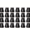 24 Piece Silicone Chair Leg Covers With Felt Pads Transparent Floor Protectors 1