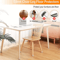 24 Piece Silicone Chair Leg Covers With Felt Pads Transparent Floor Protectors 0
