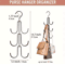 Stainless Steel Multi Layer Hanger Heavy Duty Organizer For Bags And Scarves 6