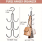 Stainless Steel Multi Layer Hanger Heavy Duty Organizer For Bags And Scarves 6