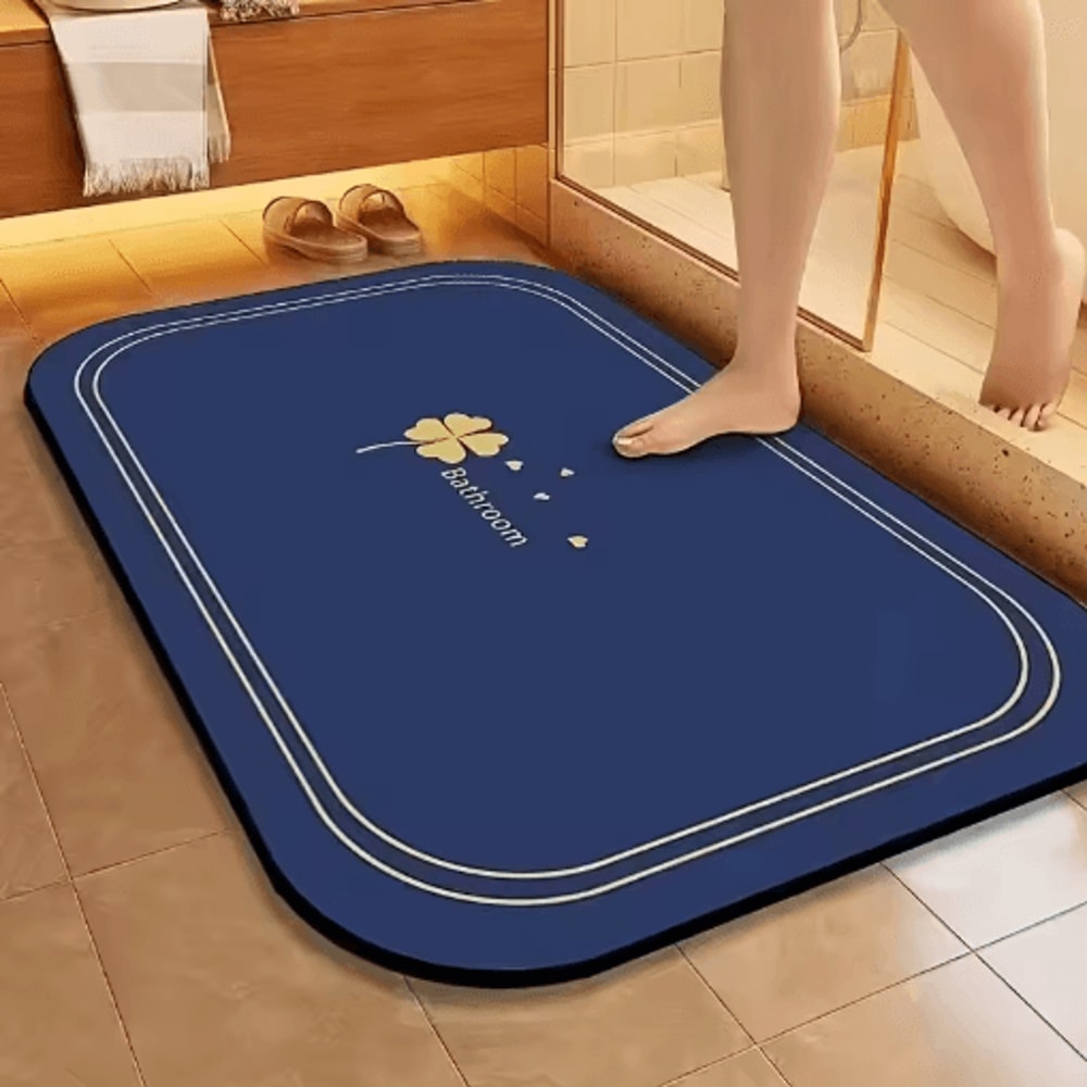 Super Absorbent Diatomite Bath Mat Quick Dry Non Slip Floor Mat 3