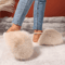 Womens Elegant Faux Fur Slippers Korean Style Warm Indoor Outdoor House Shoes 6