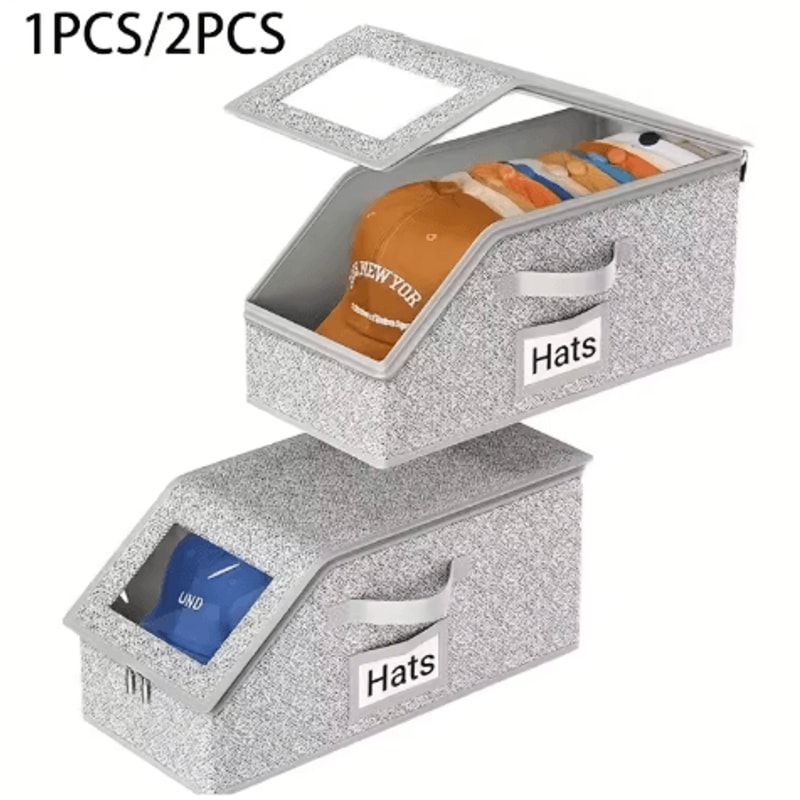 Nesting Hat Storage Bag Large Capacity Stackable Baseball Cap Organizer 1 To 2 Pc 5