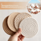 Absorbent Coasters Set 8 Pcs Minimalist Brown Drink Mats For Home And Bar 4