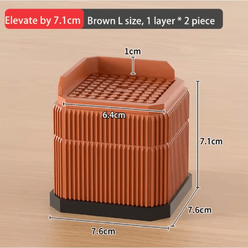 Adjustable Height Furniture Risers Heavy Duty Anti Slip Supports For Sofa Bed And Desk 13