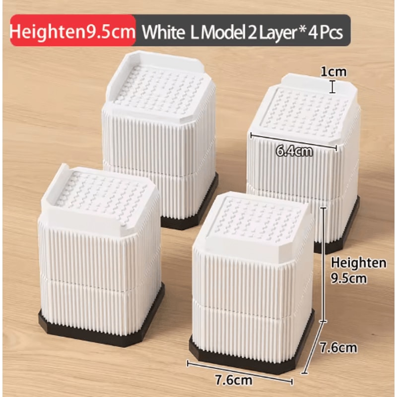 Adjustable Height Furniture Risers Heavy Duty Anti Slip Supports For Sofa Bed And Desk 2