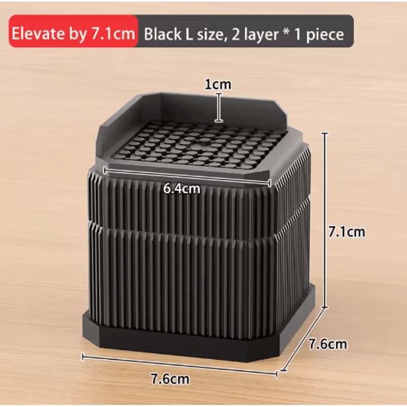 Adjustable Height Furniture Risers Heavy Duty Anti Slip Supports For Sofa Bed And Desk 4