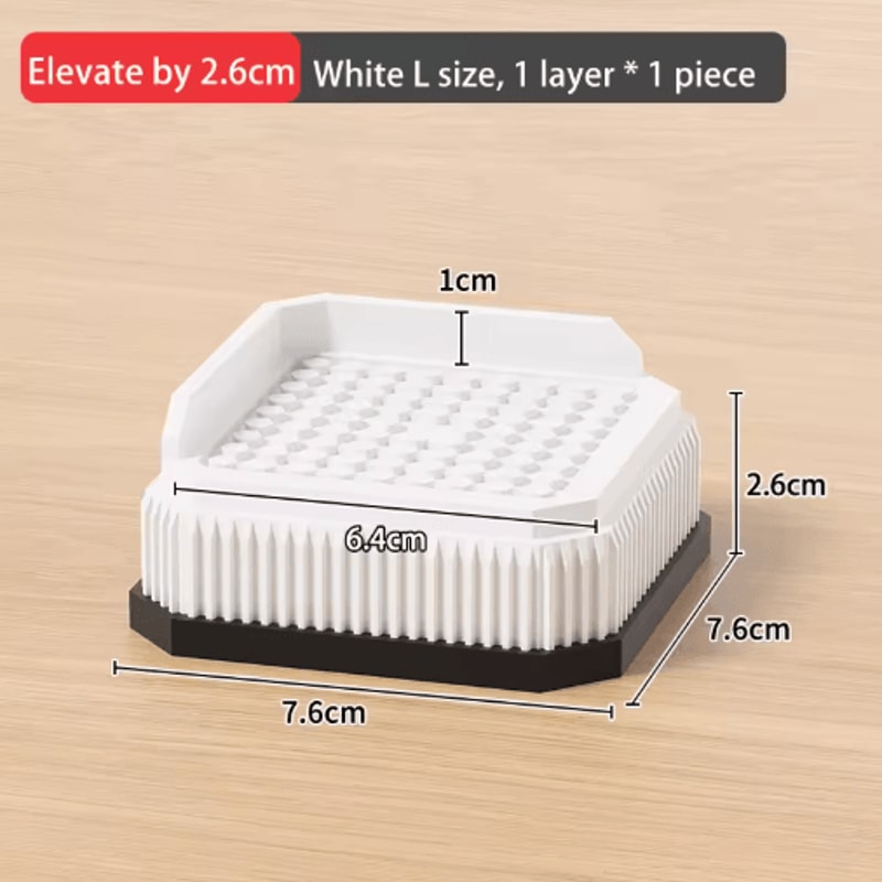 Adjustable Height Furniture Risers Heavy Duty Anti Slip Supports For Sofa Bed And Desk 9