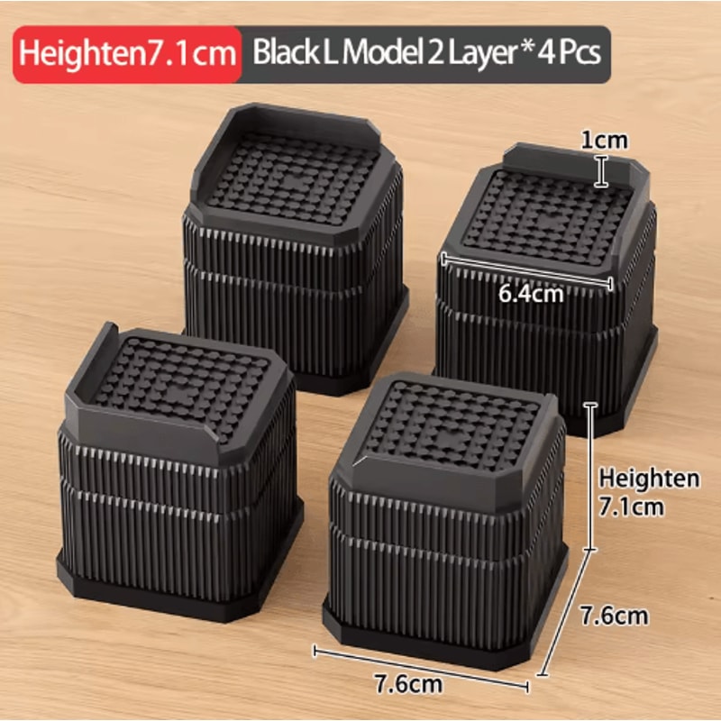 Adjustable Height Furniture Risers Heavy Duty Anti Slip Supports For Sofa Bed And Desk 20