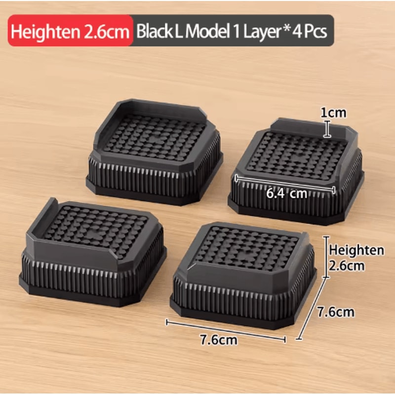 Adjustable Height Furniture Risers Heavy Duty Anti Slip Supports For Sofa Bed And Desk 22